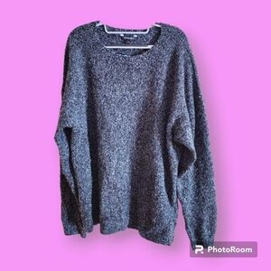 George Women's Gray Boucle Sweater Size XL